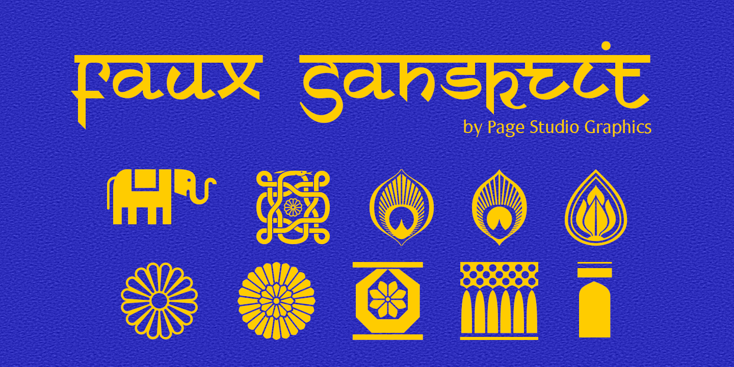 Faux Sanskrit Poster 1